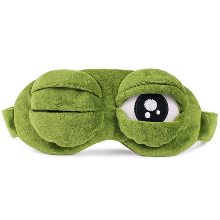 Cute Eyes Plush3D Frog Shade Cover Sleeping Rest Travel Eye Mask with Ice Bag - Eye Masks by PMC Jewellery | Online Shopping South Africa | PMC Jewellery