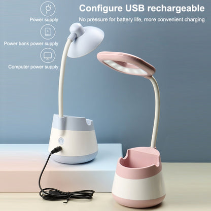 USB Charging LED Desk Light Eye Protection Lamp with Pen Holder and Phone Holder(CS276-4 Black) -  by PMC Jewellery | Online Shopping South Africa | PMC Jewellery