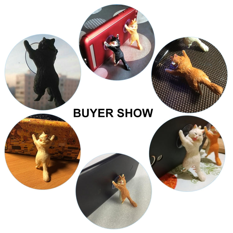 60 PCS Sucker Design Cute Cat Smartphone Holder(White) - Desktop Holder by PMC Jewellery | Online Shopping South Africa | PMC Jewellery