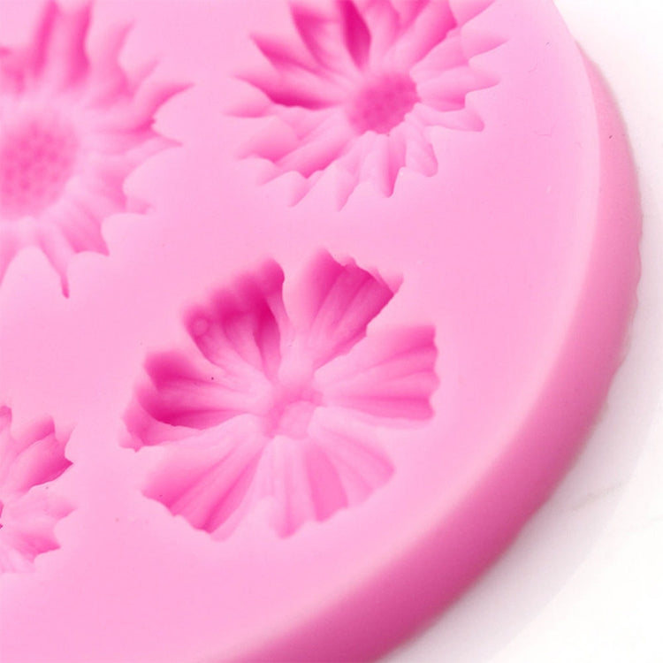 2 PCS 3D Flower Silicone Molds Fondant Craft Cake Candy Chocolate Ice Pastry Baking Tool(Pink) - Food Molds by PMC Jewellery | Online Shopping South Africa | PMC Jewellery