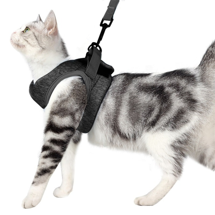 Cat Leash Pet Chest Harness Leash, Size: S(Grey) - Leashes by PMC Jewellery | Online Shopping South Africa | PMC Jewellery