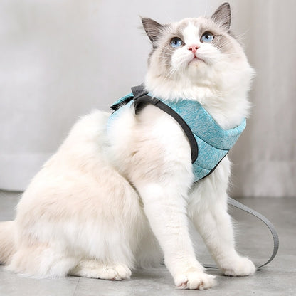 Cat Leash Pet Chest Harness Leash, Size: M(Green) - Leashes by PMC Jewellery | Online Shopping South Africa | PMC Jewellery