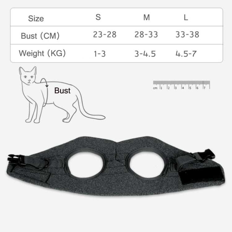 Cat Leash Pet Chest Harness Leash, Size: L(Grey) - Leashes by PMC Jewellery | Online Shopping South Africa | PMC Jewellery