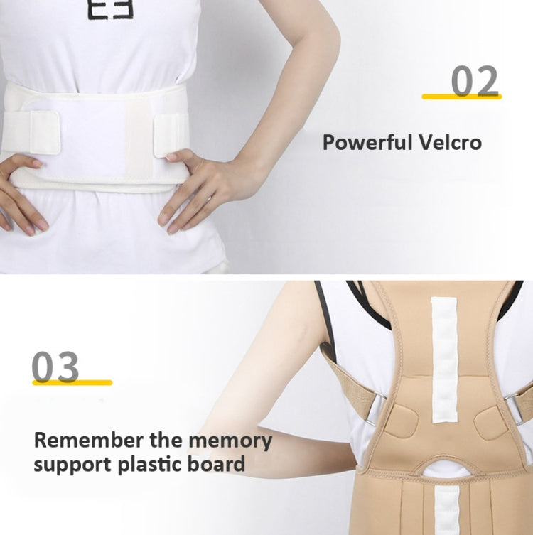 Adult Back Posture Correction Belt Kyphosis Correction Body Restraint Belt, Specification: M(White) - Corrector by PMC Jewellery | Online Shopping South Africa | PMC Jewellery