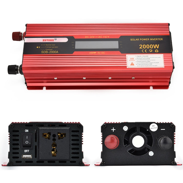 XUYUAN 2000W Car Battery Inverter with LCD Display, Specification: 24V to 110V -  by XUYUAN | Online Shopping South Africa | PMC Jewellery