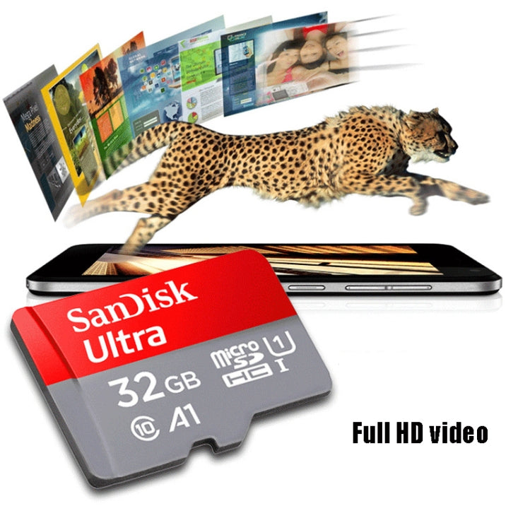 SanDisk A1 Monitoring Recorder SD Card High Speed Mobile Phone TF Card Memory Card, Capacity: 128GB-100M/S - Micro SD Card by SanDisk | Online Shopping South Africa | PMC Jewellery