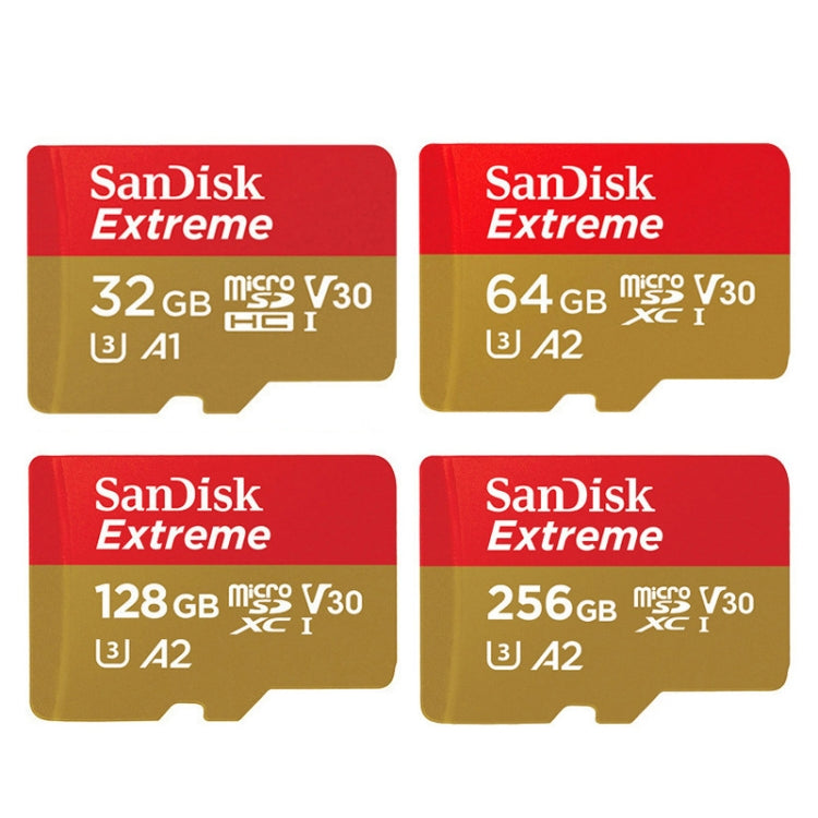 SanDisk U3 High-Speed Micro SD Card  TF Card Memory Card for GoPro Sports Camera, Drone, Monitoring 128GB(A2), Colour: Gold Card - Micro SD Card by SanDisk | Online Shopping South Africa | PMC Jewellery