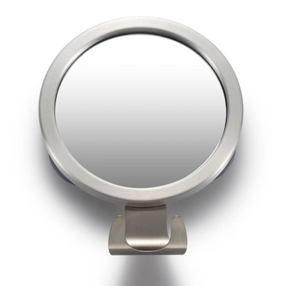 Bathroom Suction Cup Anti-Fog Mirror Aluminum Alloy With Hook Round Mirror - Mirror by PMC Jewellery | Online Shopping South Africa | PMC Jewellery