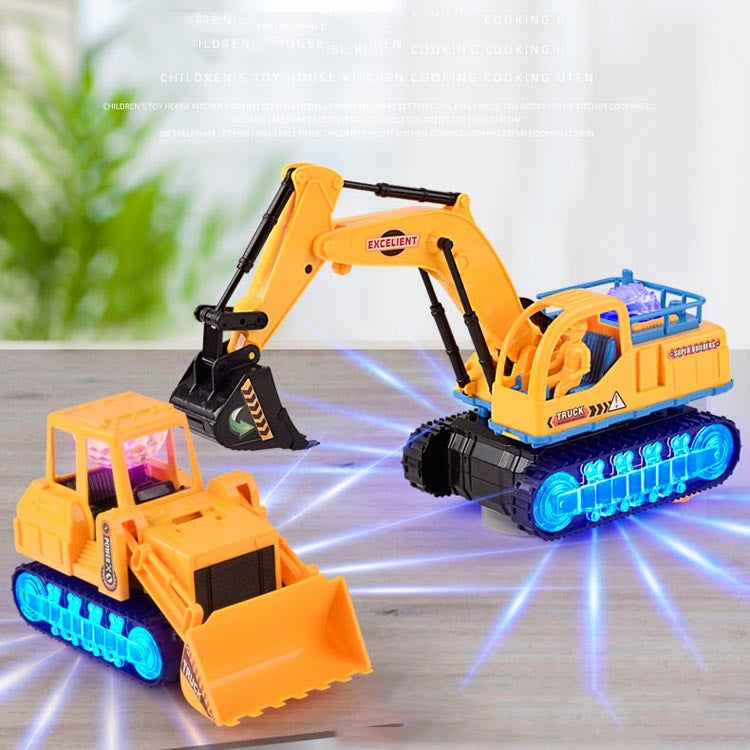 Children Light And Music Simulation Electric Excavator Car Toy, Style: Engineering Vehicle - Music Toys by PMC Jewellery | Online Shopping South Africa | PMC Jewellery