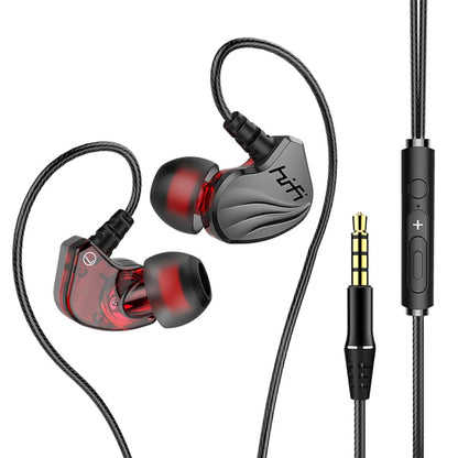 In-Ear Earphone Bass Mobile Phone Game Sports Wired Headset(Black) - In Ear Wired Earphone by PMC Jewellery | Online Shopping South Africa | PMC Jewellery