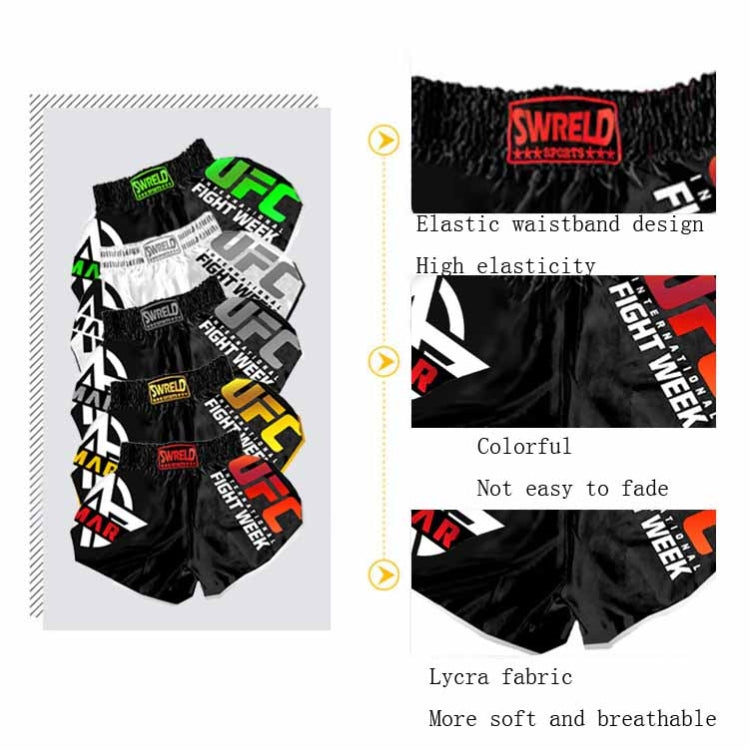 SWERLD Boxing/MMA/UFC Sports Training Fitness Shorts, Size: XL(6) - Sports Shorts by SWERLD | Online Shopping South Africa | PMC Jewellery