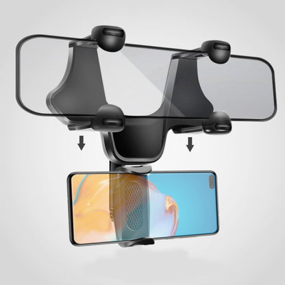 Car Rearview Mobile Phone Bracket Car Post Mirror Universal Navigation Bracket Driving Recorder Car Clip - Car Holders by PMC Jewellery | Online Shopping South Africa | PMC Jewellery