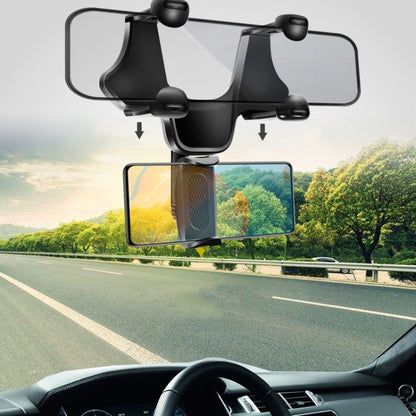 Car Rearview Mobile Phone Bracket Car Post Mirror Universal Navigation Bracket Driving Recorder Car Clip - Car Holders by PMC Jewellery | Online Shopping South Africa | PMC Jewellery