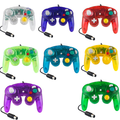 5 PCS Single Point Vibrating Controller Wired Game Controller For Nintendo NGC(Ink Green) - Gamepads by PMC Jewellery | Online Shopping South Africa | PMC Jewellery