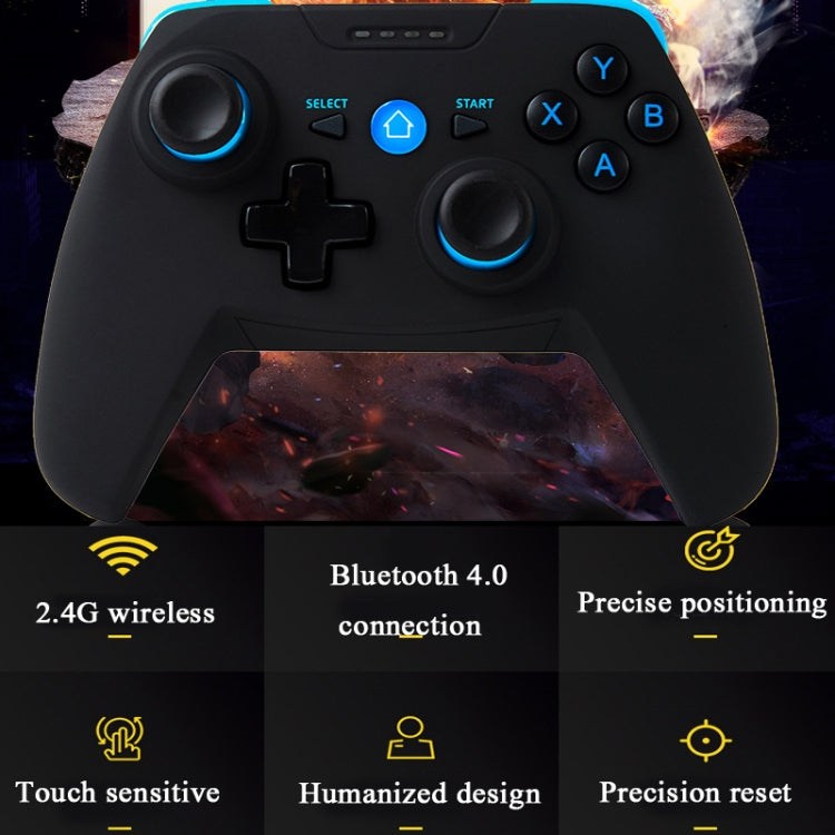 CX-X1  2.4GHz + Bluetooth 4.0 Wireless Game Controller Handle For Android / iOS / PC / PS3 Single Handle (Blue) - Gamepads by PMC Jewellery | Online Shopping South Africa | PMC Jewellery