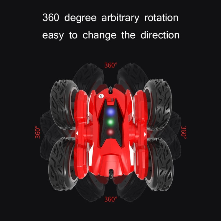 Stunt Deformation High-Speed Electric Remote Control Car Double-Sided Off-Road Tumbling And Twisting Toy Car(Red) - RC Cars by PMC Jewellery | Online Shopping South Africa | PMC Jewellery