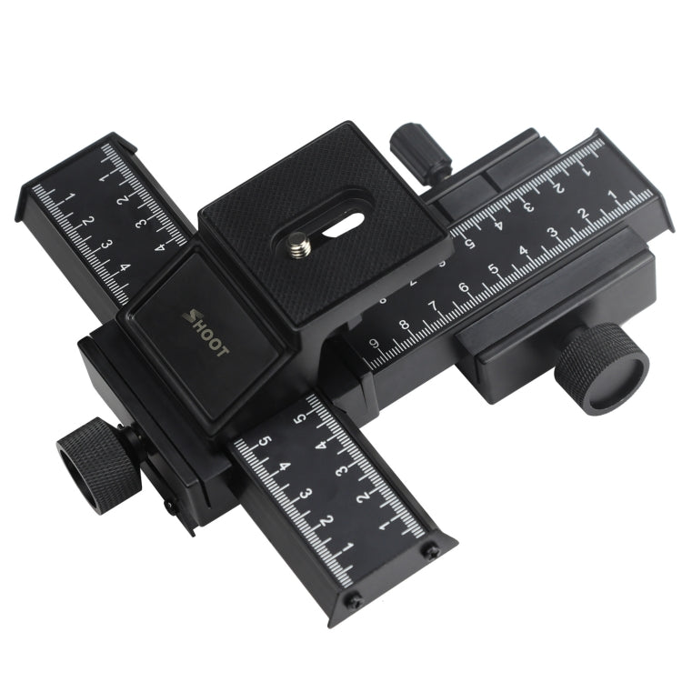 Shoot 4-Way Macro Focusing Focus Rail Slider / Close-Up Shooting Rail Slider - Camera Slider by Shoot | Online Shopping South Africa | PMC Jewellery