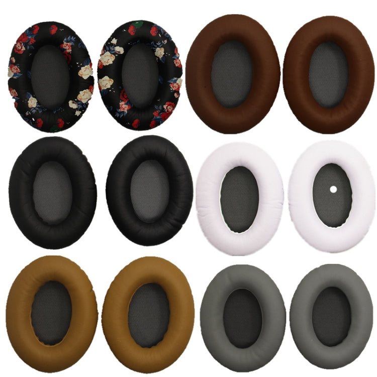 2 PCS Headset Sponge Cover For BOSE QC15 / QC3 / QC2 / QC25 / AE2 / AE2i(Print Color + Gray) - Earmuff & Pad by PMC Jewellery | Online Shopping South Africa | PMC Jewellery