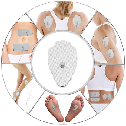 24-Mode Digital Electronic Pulse Massager Intelligent Whole Body Physical Therapy Meridian Massager, Specification: EU Plug( Silver) - Massage & Relaxation by PMC Jewellery | Online Shopping South Africa | PMC Jewellery