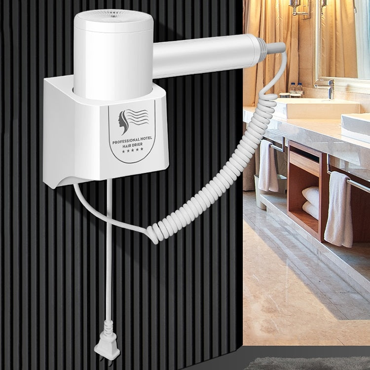 Hotel Hair Dryer Wall Mount High Power Hair Dryer Household Hair Cylinder Dryer, CN Plug(Hotel Hairdryer White) - Hair Dryers & Accessories by PMC Jewellery | Online Shopping South Africa | PMC Jewellery