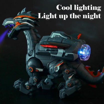 Electric Mechanical Dinosaur Toy Simulation Animal Toy Multifunctional Sound And Light Toy, Style: Spray-Blue - Music Toys by PMC Jewellery | Online Shopping South Africa | PMC Jewellery