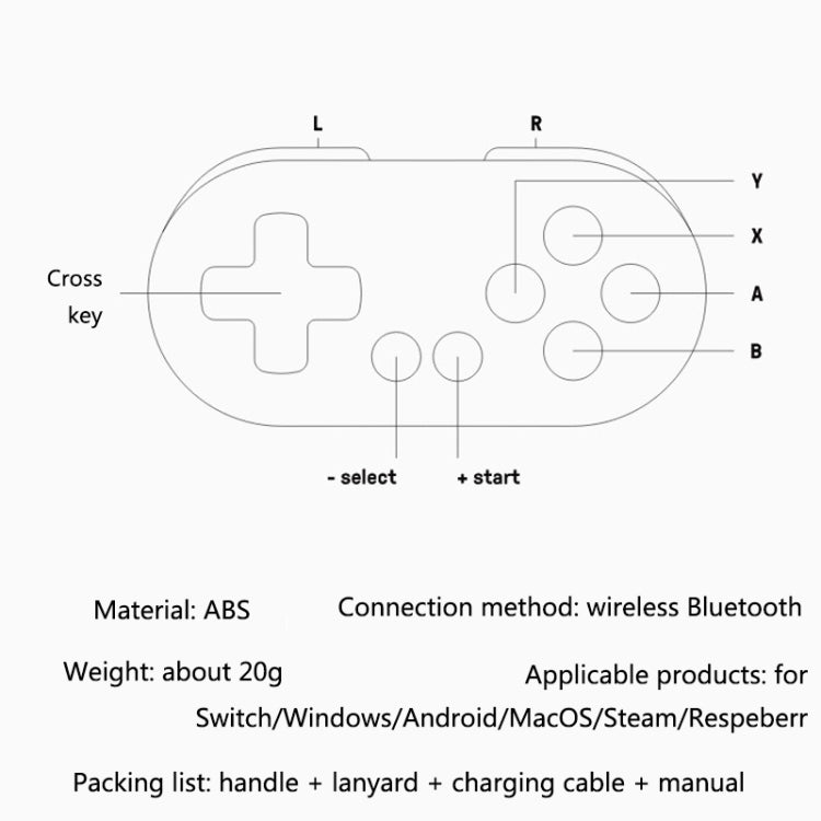 8Bitdo Zero2 Wireless Bluetooth Mini Handle For Switch / Windows / Android / MacOS / Steam / Respeberr(Yellow) - Gamepads by 8Bitdo | Online Shopping South Africa | PMC Jewellery