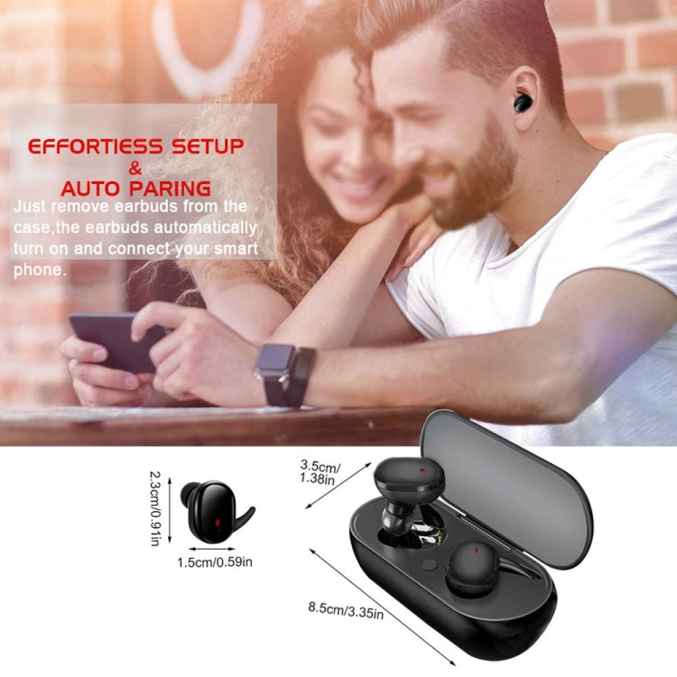 Y30 Wireless Bluetooth Headset 5.0 In-Ear Mini Earphone, Colour: Black - Bluetooth Earphone by PMC Jewellery | Online Shopping South Africa | PMC Jewellery