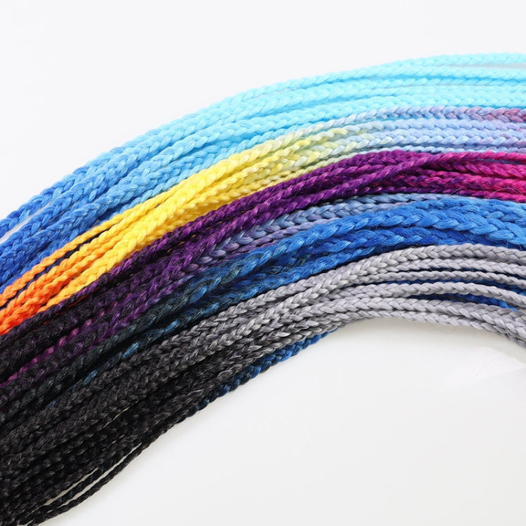 FQXBMW Colorful Braid Hair Band Wigs Corn Silk Colorful Dreadlocks Ponytail, Color: 1 - Wigs by PMC Jewellery | Online Shopping South Africa | PMC Jewellery