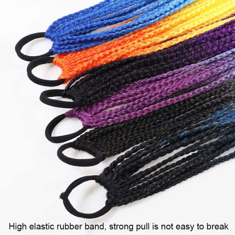 FQXBMW Colorful Braid Hair Band Wigs Corn Silk Colorful Dreadlocks Ponytail, Color: 06 - Wigs by PMC Jewellery | Online Shopping South Africa | PMC Jewellery