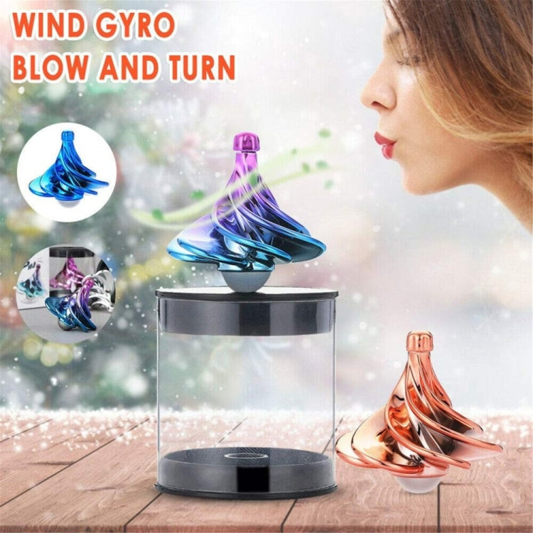 Air Aerodynamic Wind Gyroscope Blown Spin Silent Stress Relief Toys WinSpin Wind Fidget Spinner(Dazzling Two-color) - Gyros by PMC Jewellery | Online Shopping South Africa | PMC Jewellery