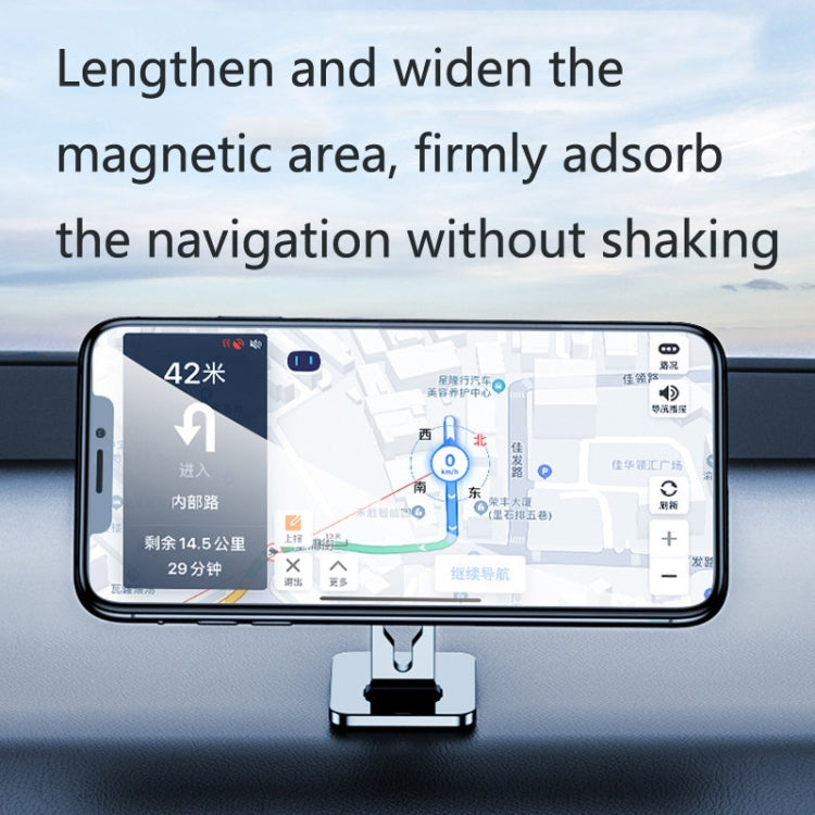 2 PCS Multifunctional Car Phone Holder Magnetic Suction Instrument Panel Navigation Suction Cup Holder, Colour: S17 Silver - Car Holders by PMC Jewellery | Online Shopping South Africa | PMC Jewellery