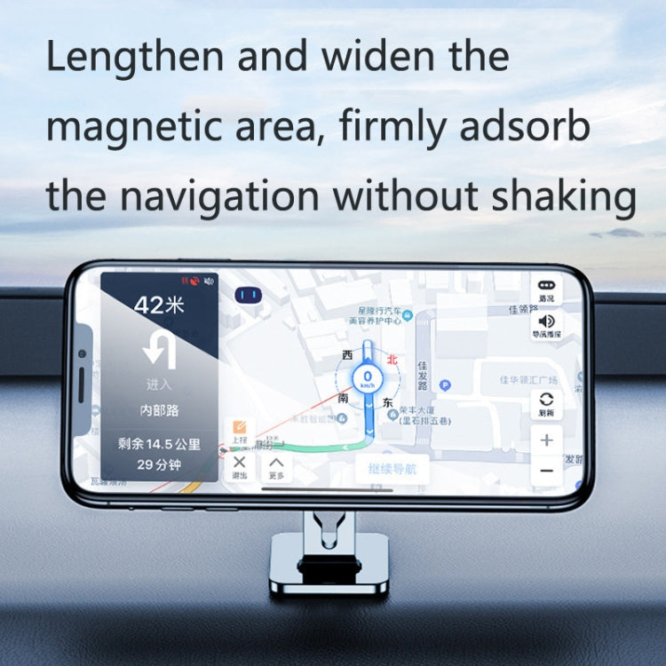 2 PCS Multifunctional Car Phone Holder Magnetic Suction Instrument Panel Navigation Suction Cup Holder, Colour: F16 Silver - Car Holders by PMC Jewellery | Online Shopping South Africa | PMC Jewellery