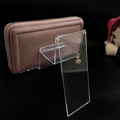 10 PCS Thickened Transparent Wallet Holder Plastic Phone Mask Display Stand Counter Display Stand,Specification: No. 3 2 Layer - Desktop Holder by PMC Jewellery | Online Shopping South Africa | PMC Jewellery