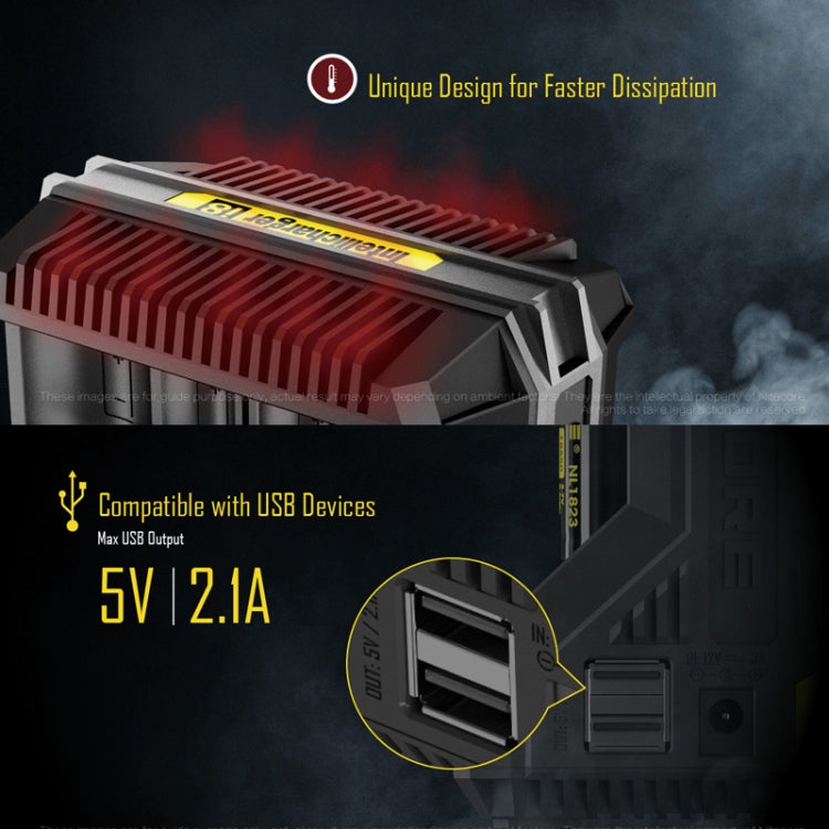 NITECORE 8-Slot High-Power Fast Lithium Battery Charger, Model: I8 - Charger & Converter by NITECORE | Online Shopping South Africa | PMC Jewellery