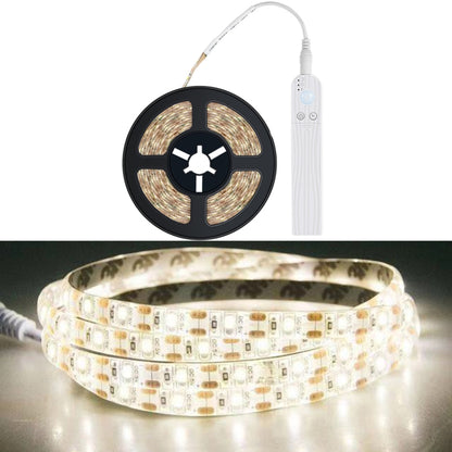 1m LED Battery Box Light Strip Intelligent Induction Dimming Soft Light Strip Drip Waterproof Cabinet Light Tape(6500K (Cold White)) - Sensor LED Lights by PMC Jewellery | Online Shopping South Africa | PMC Jewellery