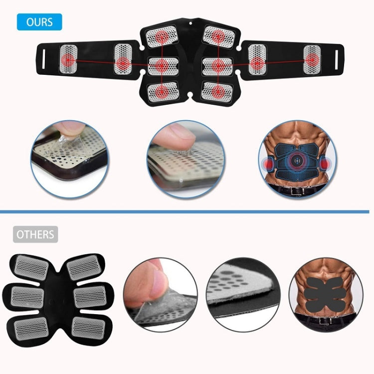 1082 EMS Muscle Training Abdominal Muscle Stimulator Home Fitness Belt(6 Pieces Blue Dot Belt) - Fitness Equipments by PMC Jewellery | Online Shopping South Africa | PMC Jewellery