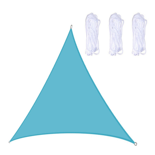 Triangle Outdoor Garden Sunshade Sail Waterproof Anti-UV Canopy, Size: 3m x 3m x 3m(Lake Blue) - Tents & Accessories by PMC Jewellery | Online Shopping South Africa | PMC Jewellery