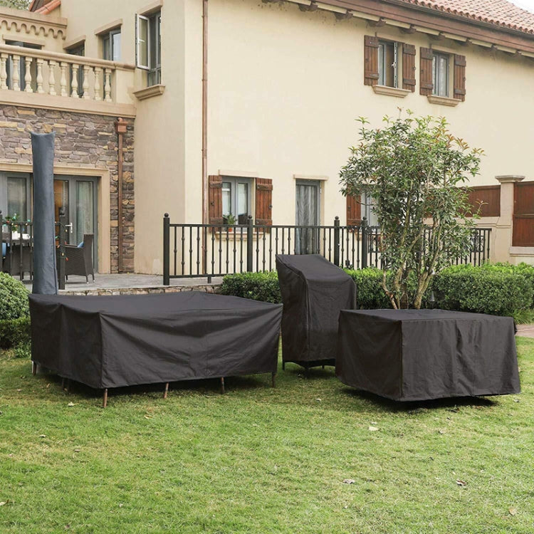 Outdoor Oxford Cloth Furniture Cover Garden Dustproof Waterproof And UV-Proof Table And Chair Protective Cover, Size: 210x110x70cm(Black) - Dust Covers by PMC Jewellery | Online Shopping South Africa | PMC Jewellery