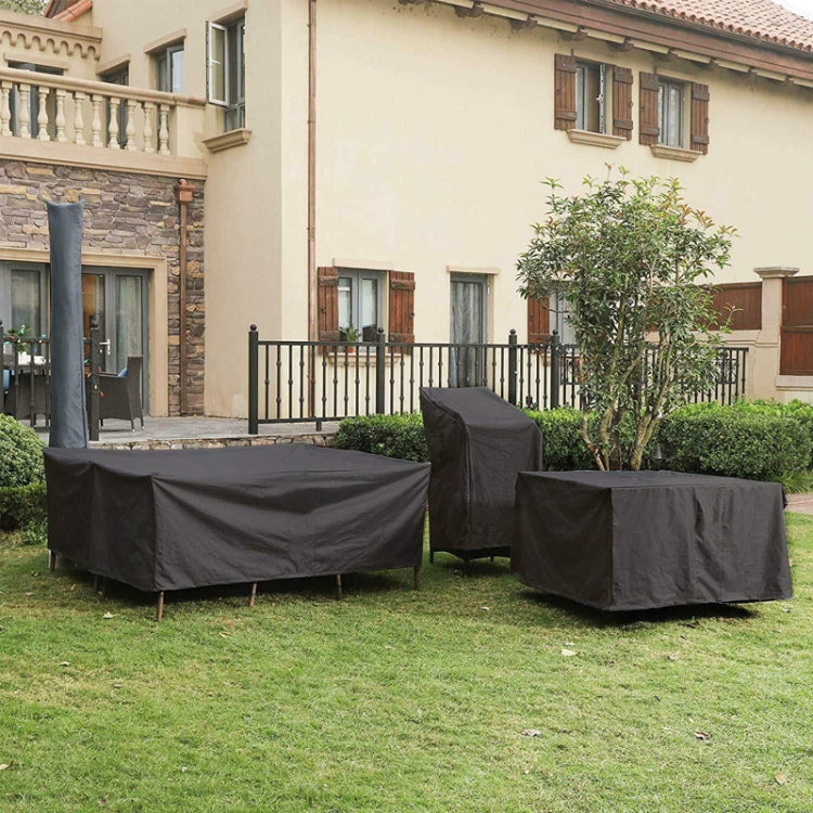 Outdoor Oxford Cloth Furniture Cover Garden Dustproof Waterproof And UV-Proof Table And Chair Protective Cover, Size: 250x200x80cm(Black) - Dust Covers by PMC Jewellery | Online Shopping South Africa | PMC Jewellery