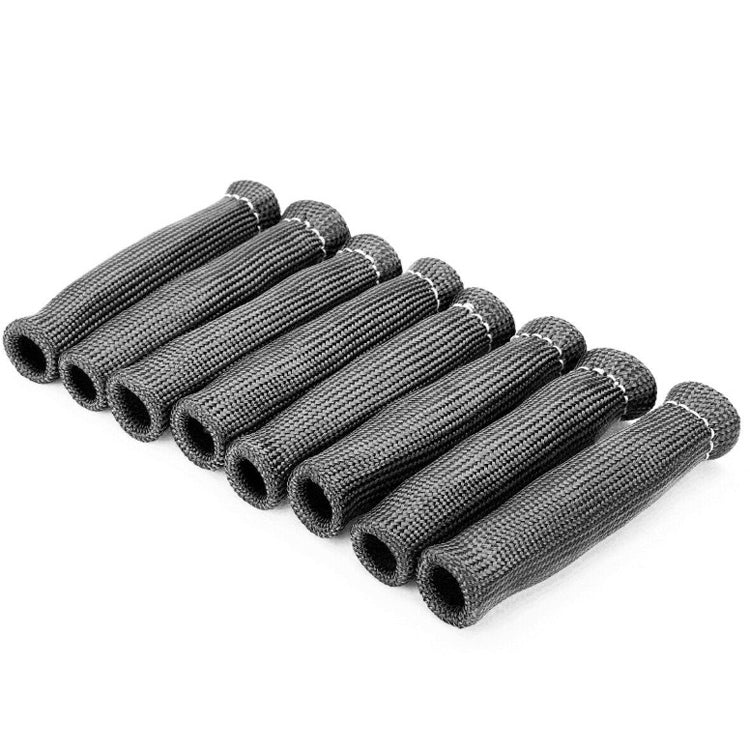 8 PCS / Set High-Temperature Car Spark Plug Protective Cover Spark Plug Heat Shield(Black) - Sound & Heat Insulation Cotton by PMC Jewellery | Online Shopping South Africa | PMC Jewellery