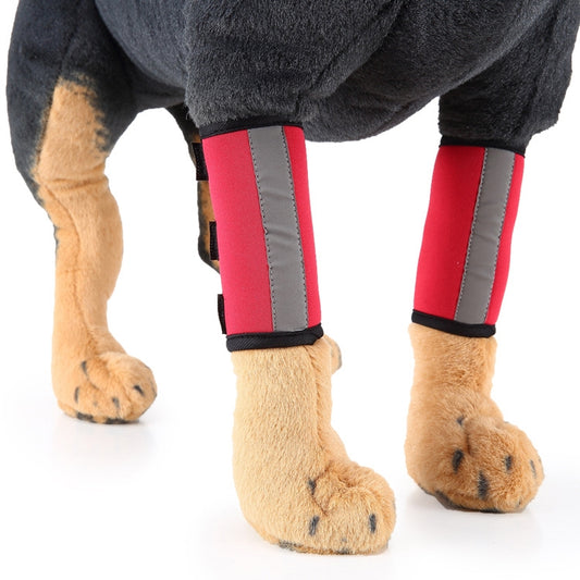 Pet Knee Protector Dog Surgery Injury Protective Cover, Size: M(Red Reflection) - Pet Care by PMC Jewellery | Online Shopping South Africa | PMC Jewellery