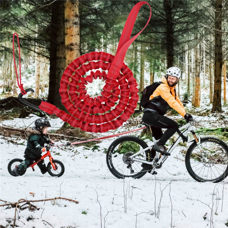 ZXCQYS-L Bicycle Tow Rope Mountain Bike Parent-Child Pull Rope Portable Tow Rope(Red) - Others by PMC Jewellery | Online Shopping South Africa | PMC Jewellery