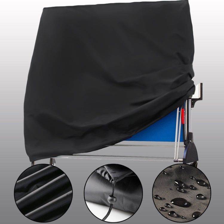 Outdoor Waterproof And Dustproof Table Tennis Table Cover, Size: 165x70x185cm(Black Outside Silver Inside) - Dust Covers by PMC Jewellery | Online Shopping South Africa | PMC Jewellery