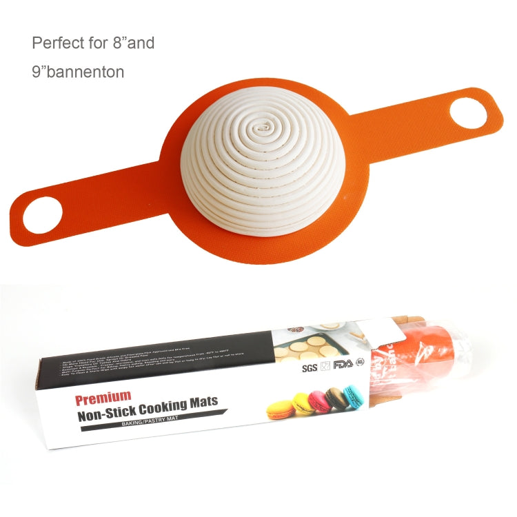 Oven Accessories Bread Dough Transfer Baking Mat Long Handle Extraction Mat(Orange) - Baking mat & Bakewares by PMC Jewellery | Online Shopping South Africa | PMC Jewellery