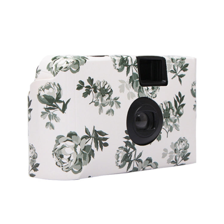 Retro Peony Cute Disposable Film Mini Point-And-Shoot Camera with 17 Sheets Films - Children Cameras by PMC Jewellery | Online Shopping South Africa | PMC Jewellery