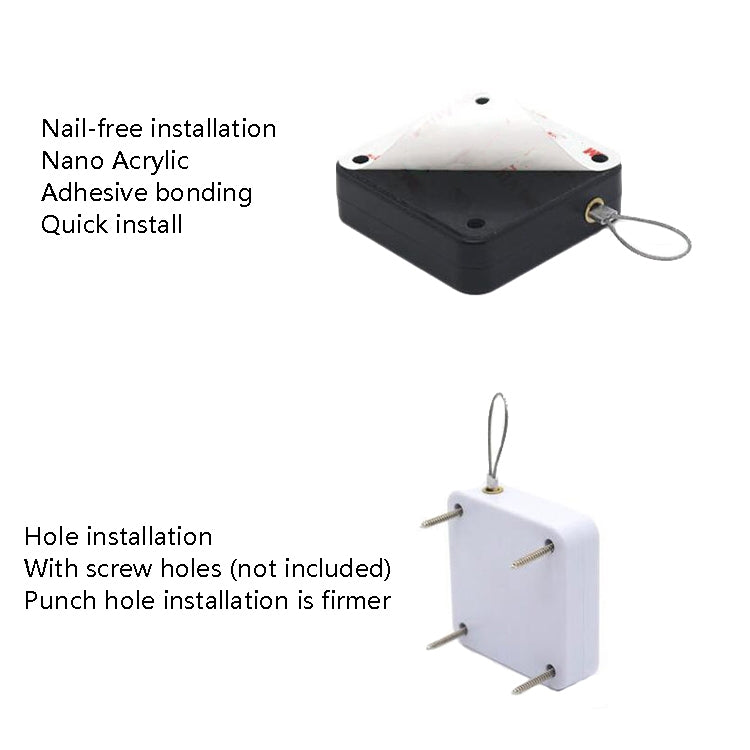 P093 Automatic Doorkeeper Telescher Door Closer Sliding Door Anti-Theft Box, Specification: 2nd Generation Black All Glue 800g 1m - Furniture Accessories by PMC Jewellery | Online Shopping South Africa | PMC Jewellery