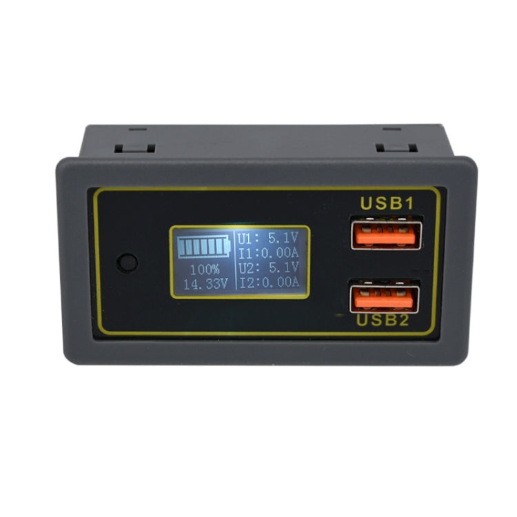 Car DC Voltage Electricity Table 12/24V Battery Lead-Acid Battery Turn 5V USB Fast Charge Display - Clocks & Car Meters by PMC Jewellery | Online Shopping South Africa | PMC Jewellery