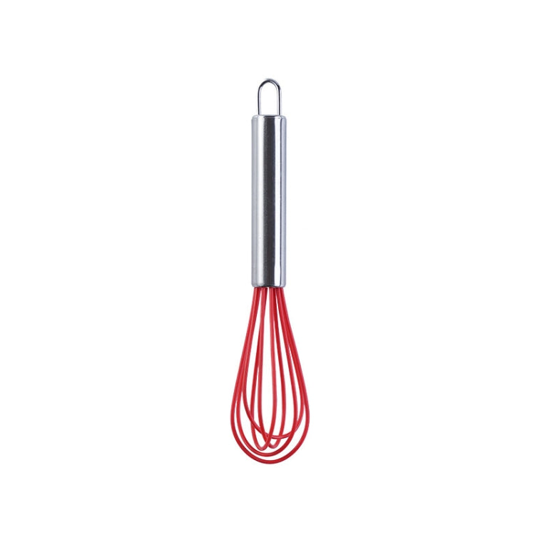 Silicone Egg Beater Home Egg Mixer Kitchen Gadgets Cream Baking Tools, Colour: 8 inch Red - Stirrer & Squeezer by PMC Jewellery | Online Shopping South Africa | PMC Jewellery
