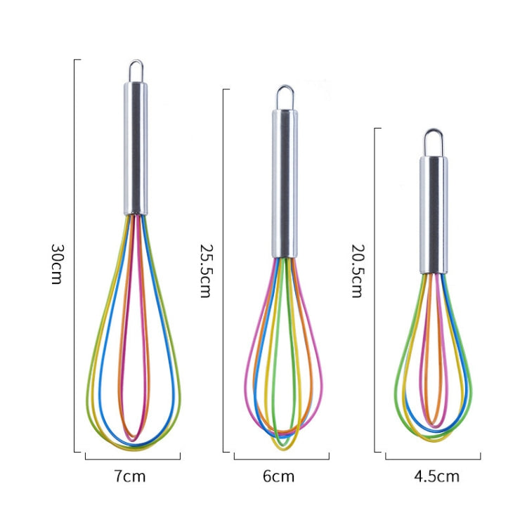 Silicone Egg Beater Home Egg Mixer Kitchen Gadgets Cream Baking Tools, Colour: 10 inch Green - Stirrer & Squeezer by PMC Jewellery | Online Shopping South Africa | PMC Jewellery