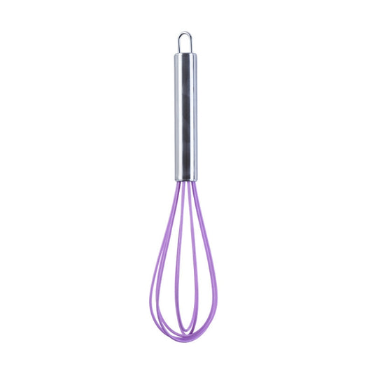 10 PCS Silicone Egg Beater Home Egg Mixer Kitchen Gadgets Cream Baking Tools, Colour: 10 inch Purple - Stirrer & Squeezer by PMC Jewellery | Online Shopping South Africa | PMC Jewellery